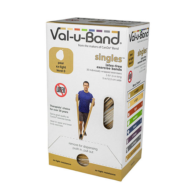 Val-u-Band盒裝無乳膠彈力帶-漸進式阻力訓練帶