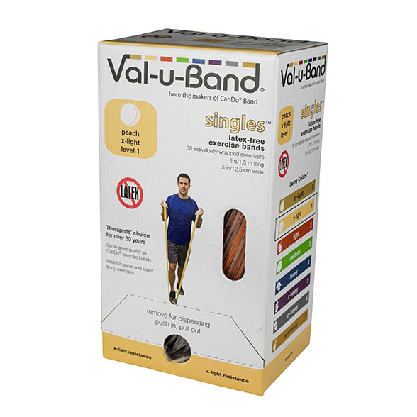 Val-u-Band盒裝無乳膠彈力帶-漸進式阻力訓練帶