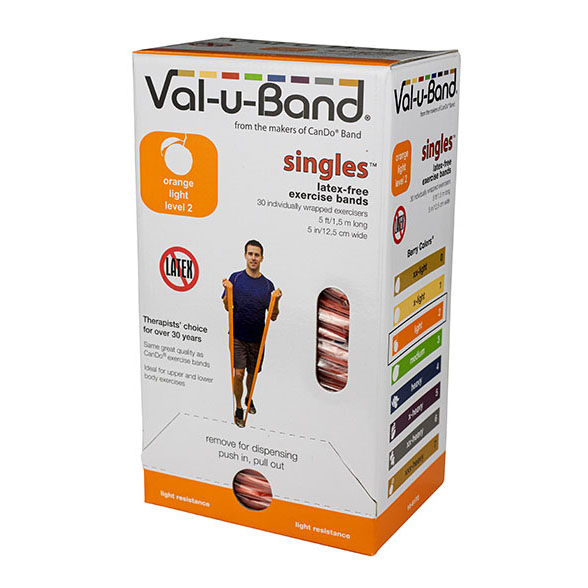 Val-u-Band盒裝無乳膠彈力帶-漸進式阻力訓練帶