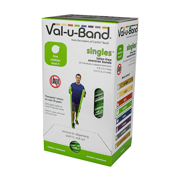 Val-u-Band盒裝無乳膠彈力帶-漸進式阻力訓練帶