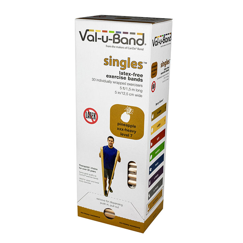 Val-u-Band盒裝無乳膠彈力帶-漸進式阻力訓練帶