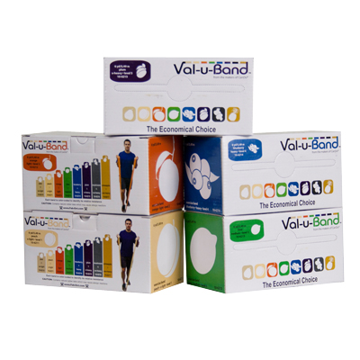 美國Val-u-Band盒裝低粉彈力帶-漸進式阻力訓練帶