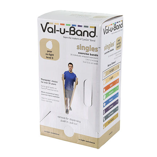 美國Val-u-Band盒裝低粉彈力帶-漸進式阻力訓練帶