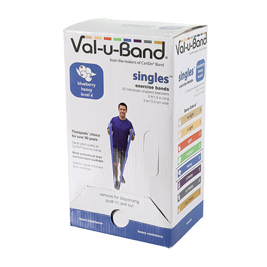 美國Val-u-Band盒裝低粉彈力帶-漸進式阻力訓練帶