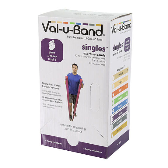 美國Val-u-Band盒裝低粉彈力帶-漸進式阻力訓練帶