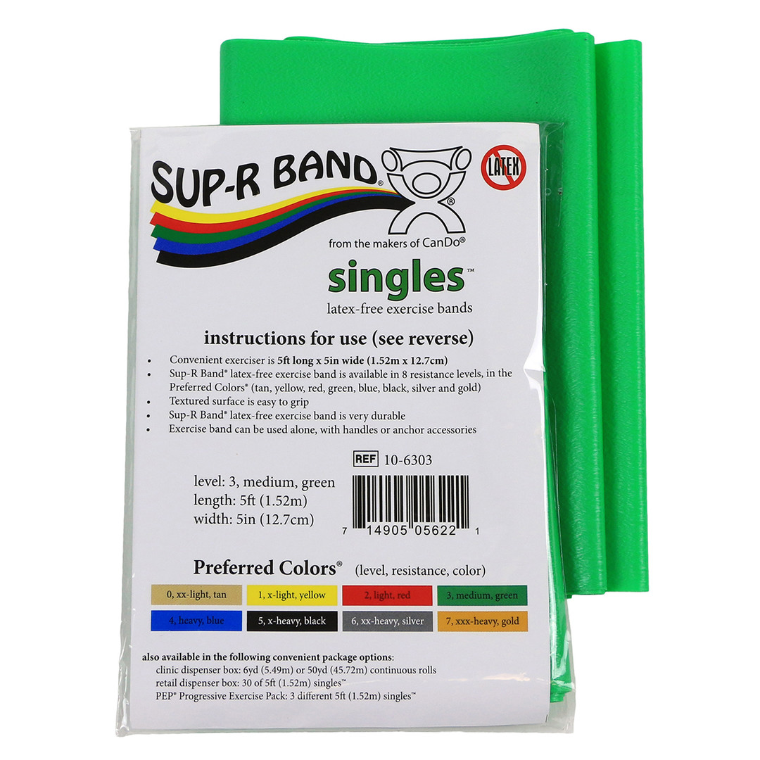 美國Sup-R Band盒裝無乳膠彈性阻力訓(xùn)練帶