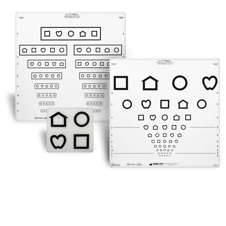 10行遠距離圖形視覺測試卡圖-LEA SYMBOLS? 10 Line Distance Charts