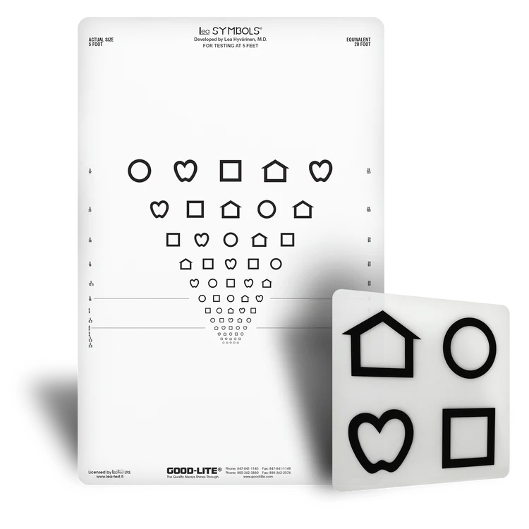 比例間隔視覺測試卡-LEA SYMBOLS? Proportional Spaced Chart
